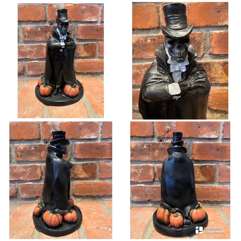 Vintage 90s Paper Magic Group SKELETON/ Halloween Blow Mold Table Topper